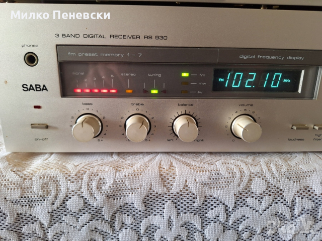 SABA RS- 930 HIFI VINTAGE STEREO RECEIVER. SABA CD 278 HIFI STEREO CASSETTE DECK. , снимка 2 - Аудиосистеми - 44993377