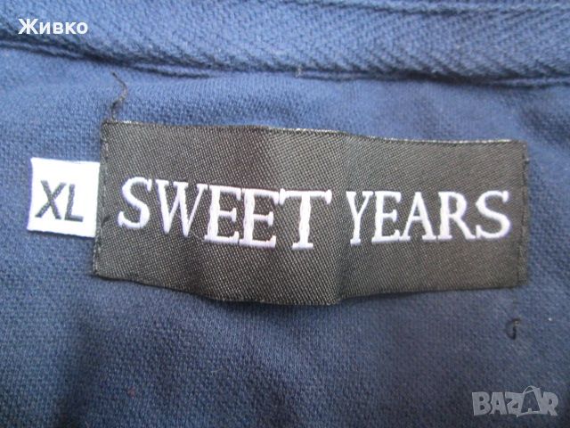 SWEET YEARS синя тениска размер XL., снимка 3 - Тениски - 45593258