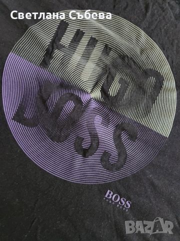 Оригинална тениска boss размер L , снимка 2 - Тениски - 45536388