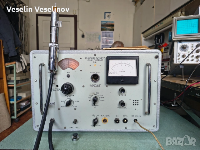 Селективен микроволтметър В6-1 (1977 г.) - ТОП състояние, със сонда и паспорти