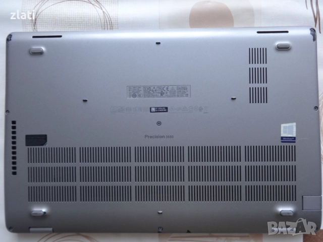 laptop Dell Precision 3550 i5-10210U до 4.2GHz/RAM 16GB/SSD 512GB NVMe/ NVIDIA Quadro P520 2GB DDR5, снимка 6 - Лаптопи за работа - 52454582