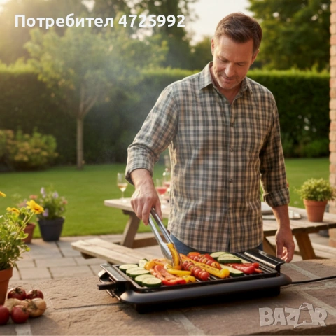 Електрическа скара Schäfer – бързо и чисто готвене у дома и навън, 1500W, снимка 5 - Барбекюта - 53310958