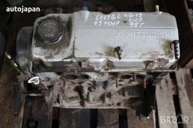 Двигател Мицубиши колт гл 1.3 4г13 75кс 2врати 98г Mitsubishi colt gl 1.3 4g13 75hp 1998