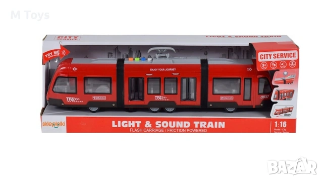 Детски влак със светлини и звуци 