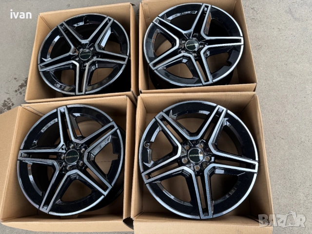 4 бр. чисто нови алуминиеви джанти Mercedes 20'' 5x112 , централен отвор 66.5, 8.5J ET36, снимка 11 - Гуми и джанти - 53039945
