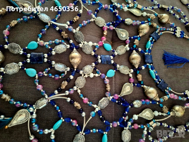 Много голямо етно колие за тяло, уникат, снимка 12 - Колиета, медальони, синджири - 52523756