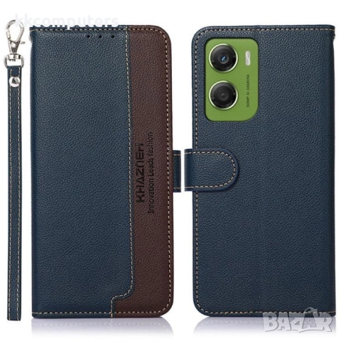 KHAZNEH Кожен флип калъф за Motorola Moto G06 4G / Moto G06 Power 4G- RFID защита, Държач за Карти и, снимка 3 - Калъфи, кейсове - 52723087