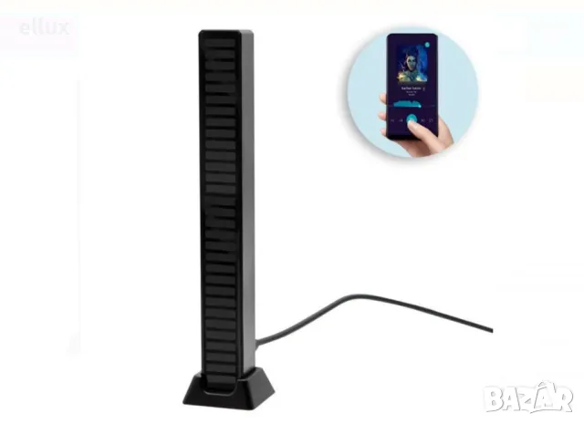 Геймърска лента 32 LED със звуково активиране 7 RGB цветови режима, снимка 3 - Друга електроника - 49631919