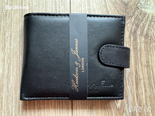 Hudson&James LONDON мъжки портфейл портмоне естествена кожа внос Англия, снимка 4 - Портфейли, портмонета - 47231338