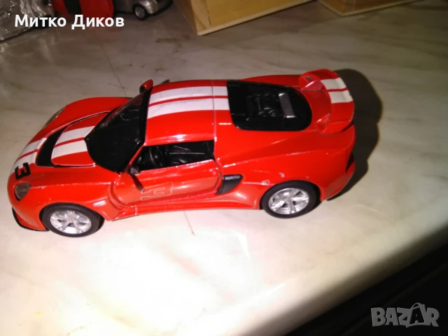 2012 Lotus Exige S Toy Car Kinsmart 1/32 колекционерска количка, снимка 4 - Колекции - 50517950