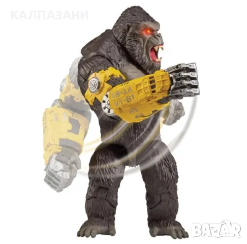 MONSTERVERSE GODZILLA x KONG Кинг Конг с Мега ръкавица и функция юмрук 35580XEU-01/35585 , снимка 3 - Фигурки - 46993417