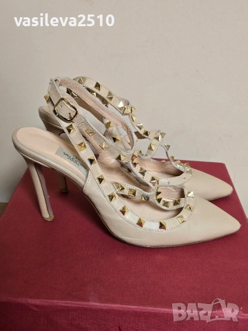 Valentino Garavani дамски обувки от естествена кожа , снимка 7 - Дамски обувки на ток - 53892991