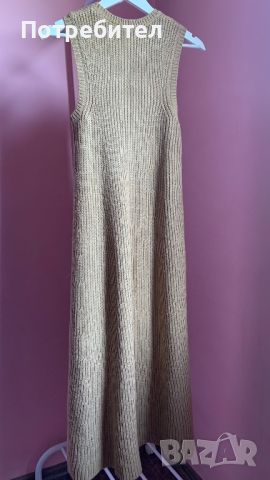 Дълга плетена рокля Zara, снимка 7 - Рокли - 45255112