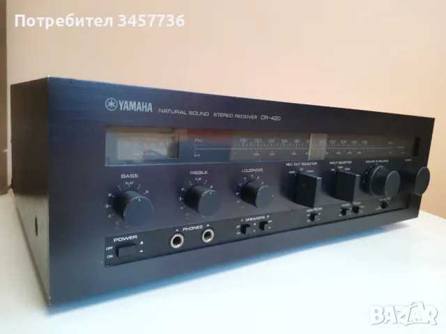 Японски Винтидж Стерео Ресивър Yamaha CR-420 , снимка 1 - Ресийвъри, усилватели, смесителни пултове - 48374656