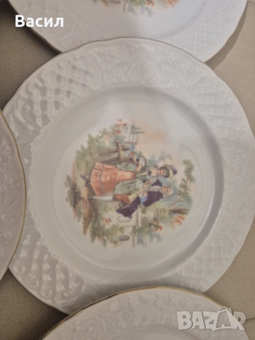 ПОРЦЕЛАНОВИ ЧИНИИ ЗА ДЕСЕРТ 6 БР, снимка 3 - Други ценни предмети - 54149777
