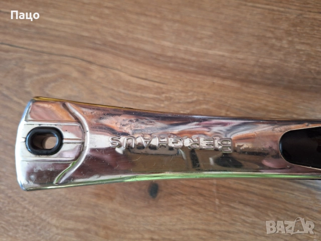 тиган/Berghaus 18/10 Edelstahl Pan 2 handle 27cm Wide Heavy Used, снимка 3 - Съдове за готвене - 53909994