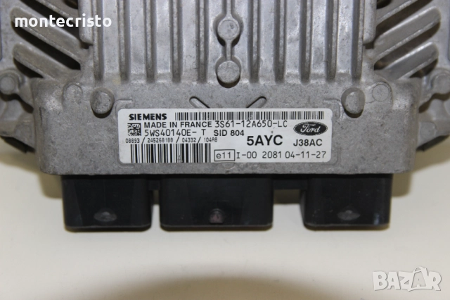 Моторен компютър Ford Fiesta MK6 / 3S61-12A650-LC / 3S6112A650LC / 5WS40140E-T SID804 SID 804, снимка 2 - Части - 52988546