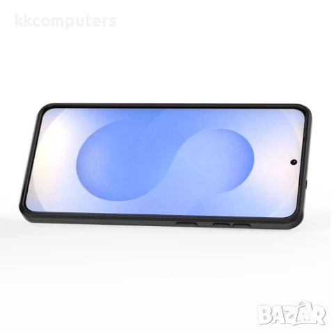 Samsung Galaxy S25 Edge Magnetic Case Lens /Kickstand PC + TPU Удароустойчив Ring Holder Калъф и Про, снимка 4 - Резервни части за телефони - 50614973