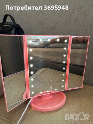 Козметично огледало с LED подсветка, снимка 4 - Други - 53756744