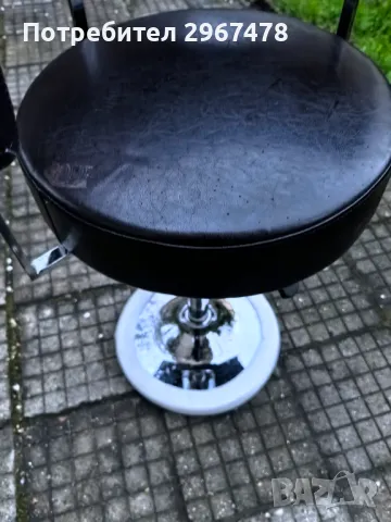 Бар стол кожа /регулируем , снимка 9 - Столове - 49853299