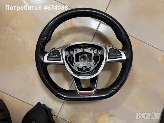 Комплект оригинален волан+айрбег F1 Amg Mercedes CLA Мерцедес само за 1000лв., снимка 3 - Части - 52727826