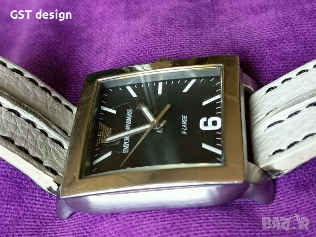 Мъжки Emporio Armani Часовник Оригинал Large Голяма Каса Масивен, снимка 3 - Мъжки - 46145678