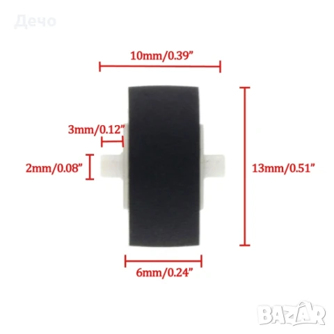 Тонролка за касетен дек 13х6х10х2 Technics / Panasonic , снимка 3 - Декове - 49123928