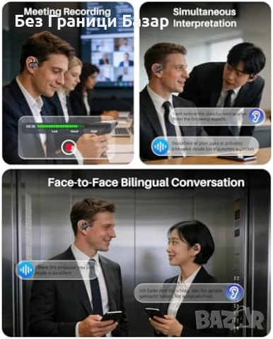 Нови Open Ear Слушалки TOZO 38 Часа Батерия ENC 60ms Дисплей кейс за музика спорт, снимка 8 - Bluetooth слушалки - 54226796