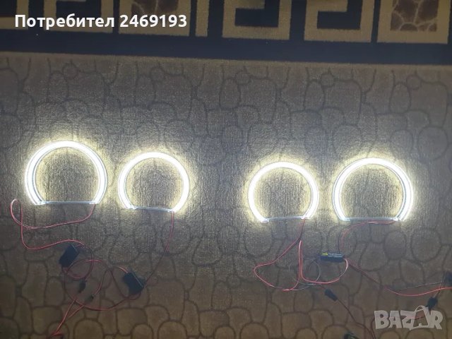 Led кристални ангелски очи BMW e46 , снимка 4 - Аксесоари и консумативи - 47552407