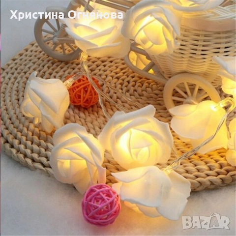 Декоративни интериорни LED лампички рози, снимка 7 - Декорация за дома - 52707542