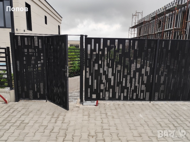 Продавам метална дизайнерска портална врата, снимка 3 - Железария - 51877123