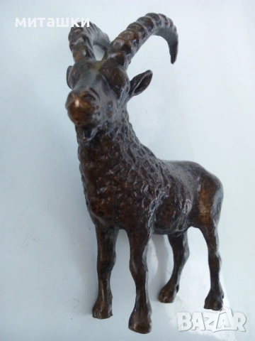 Бронзова статуетка козел, снимка 5 - Статуетки - 53898478