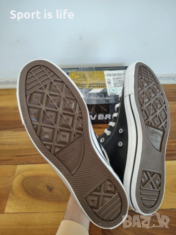 Converse Сникърси Chuck Taylor All Star Classic Leather Hi, 44 EU, снимка 4 - Кецове - 53495471