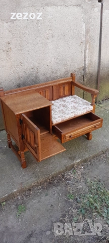 Пейка телефонна-Рустик, снимка 5 - Дивани и мека мебел - 52276286