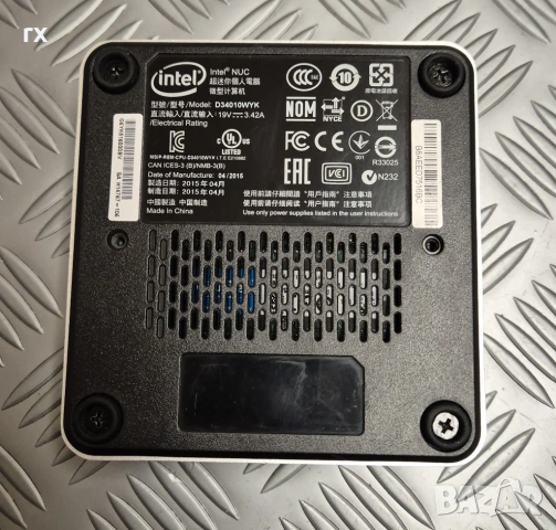 Мини компютър Intel NUC D34010WYK – i3-4010U, 8GB RAM, 256GB SSD, снимка 2 - За дома - 53941915