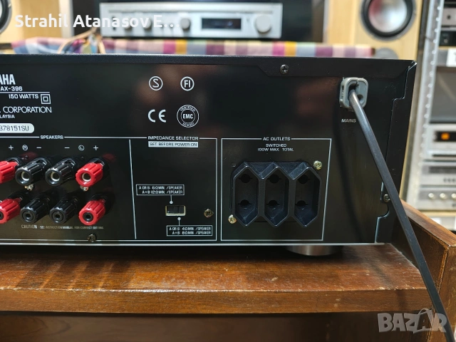 Yamaha AX-396 Стерео Усилвател, снимка 12 - Ресийвъри, усилватели, смесителни пултове - 53461717