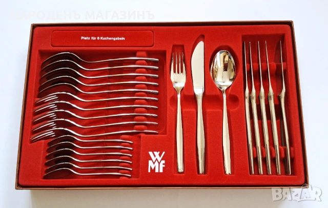 WMF - GERMANY - Сервиз прибори за хранене за 6 човека неръждаема стомана нож ножове вилици лъжици , снимка 14 - Прибори за хранене, готвене и сервиране - 53596531
