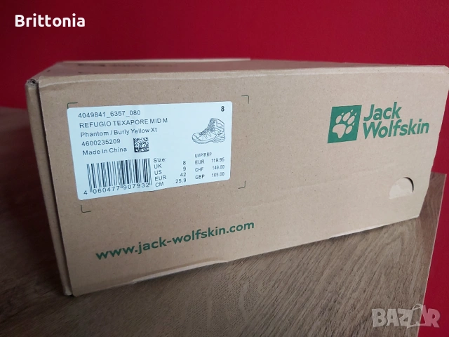 Jack Wolfskin Refugio Texapore Mid M , снимка 15 - Спортни обувки - 53924602