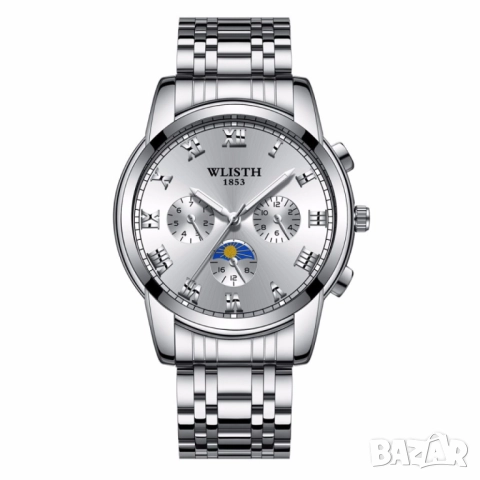 Изискан мъжки бизнес часовник с метален корпус, снимка 14 - Мъжки - 51947697