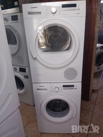 Комплект пералня и сушилня с термопомпа Сименс Siemens IQ700 A+++ 8кг с две години гаранция!, снимка 9 - Перални - 53820830