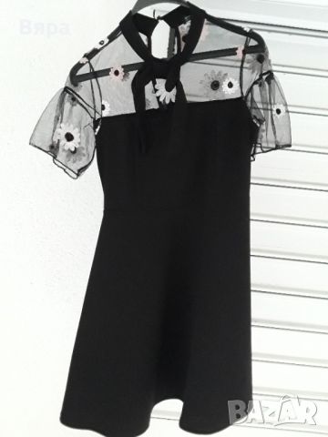 Дамска рокля черна размер  S, снимка 1 - Рокли - 46418505