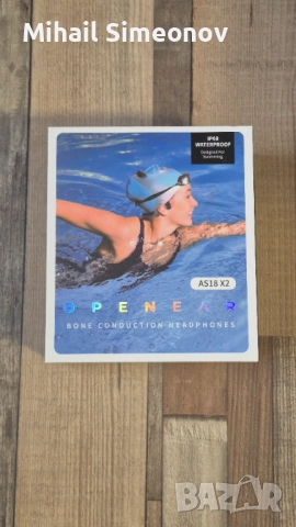 Слушалки Relxhome AS18 X2 Bone Conduction, слушалки за плуване с вградена 16 GB памет, MP3, снимка 2 - Безжични слушалки - 52987219