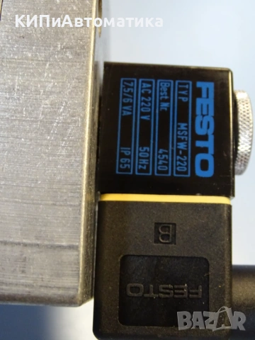 ел. магнитен вентил Festo MFH-3-1/2 typ9857 Pneumatic Solenoid Valve 2-8Bar 220V/24VDC, снимка 5 - Резервни части за машини - 53151362