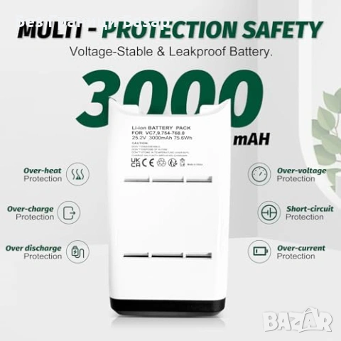 нова резервна Акумулаторна батерия за уред Kärcher VC 6 VC 7 3000mAh , снимка 5 - Други инструменти - 54150680