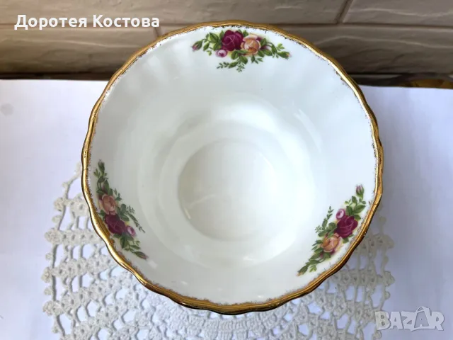 ROYAL ALBERT красива кашпа от Англия, снимка 5 - Антикварни и старинни предмети - 49600014