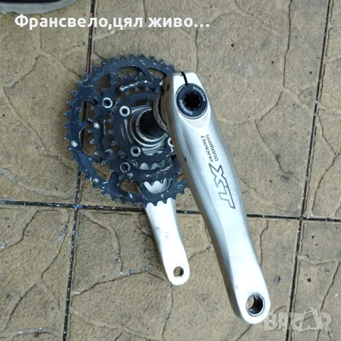 Курбел за велосипед колело Shimano deore xt fc m 760, снимка 1 - Части за велосипеди - 47055507