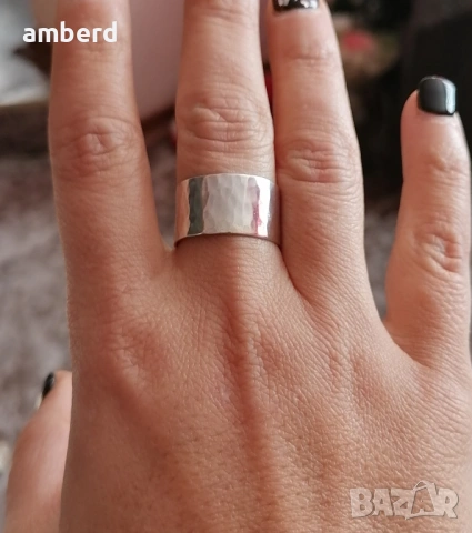 Уникална сребърна халка - модел CR024, снимка 10 - Пръстени - 53677732