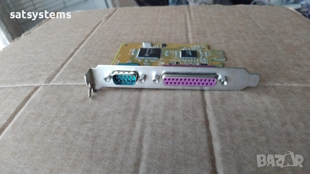 SUNIX MIO5469A Multi-I/O RS-232 Serial & Parallel PCI-Е Expansion Card, снимка 2 - Други - 53928570