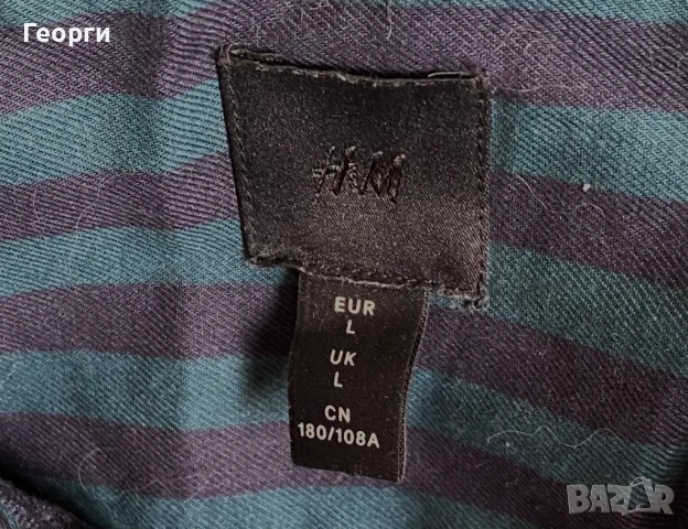 Риза от памук с вертикално райе, H&M, снимка 5 - Ризи - 54088168
