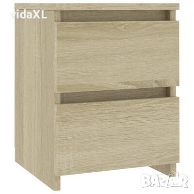 vidaXL Нощно шкафче, дъб сонома, 30x30x40 см, ПДЧ（SKU:800519